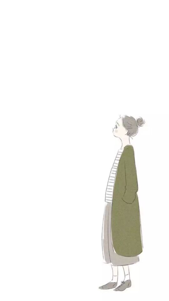 唯美小清新可愛(ài)人物插畫(huà)壁紙