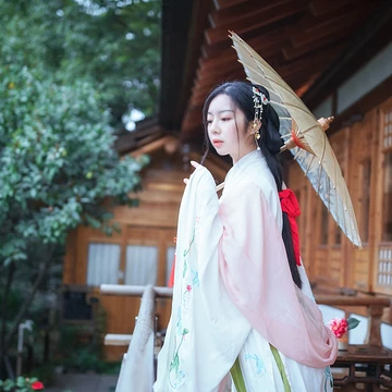 淡雅韻味帶傘女生頭像，唯美古風(fēng)真人頭像