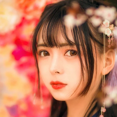 如花似夢帶傘女生頭像，唯美古風(fēng)真人頭像