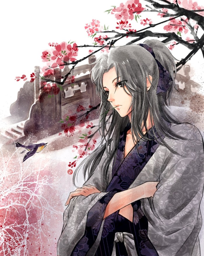 相見(jiàn)茫然詩(shī)意插畫(huà)，中國(guó)古風(fēng)手繪插畫(huà)