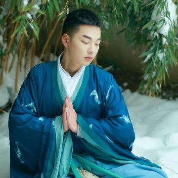 雪地禪意男生頭像，唯美古風(fēng)真人頭像