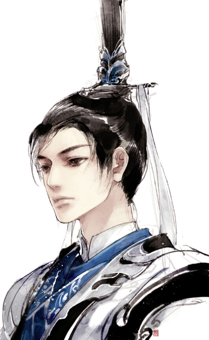 唯美人物插畫，詩(shī)意中國(guó)風(fēng)手繪插畫