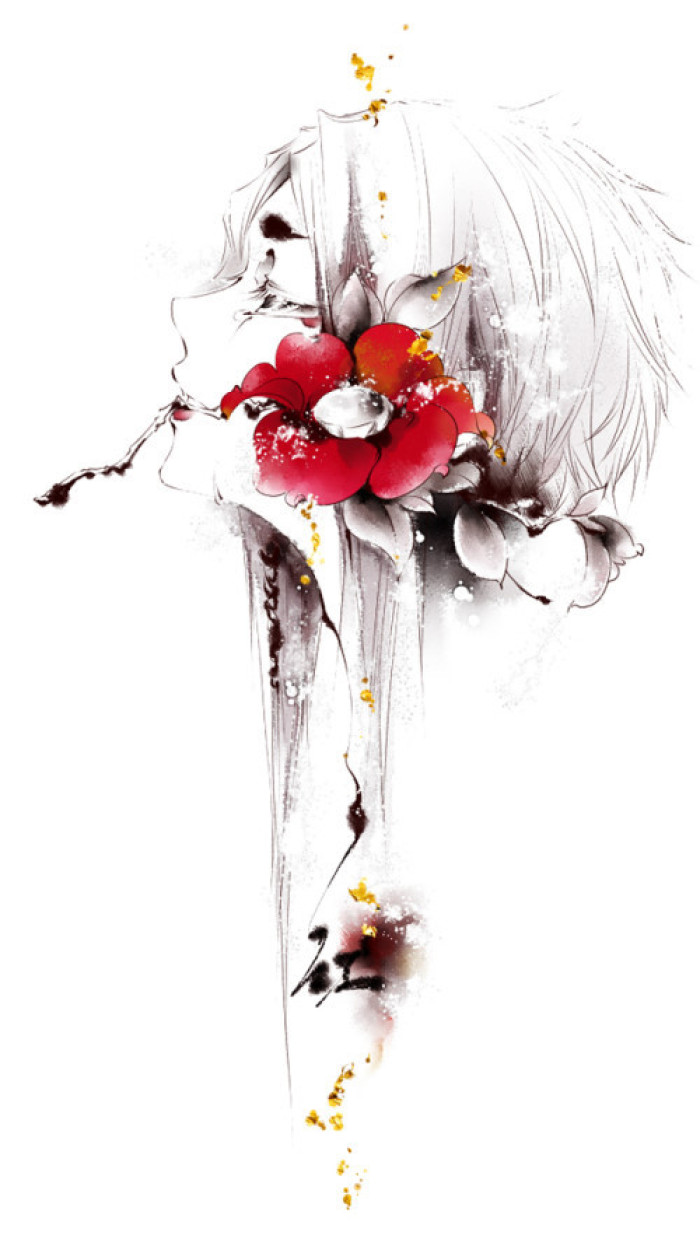 精美古風(fēng)服飾插畫(huà)，中國(guó)風(fēng)手繪插畫(huà)