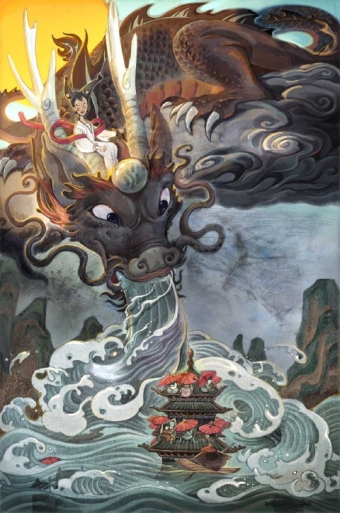 中國(guó)風(fēng)年畫(huà)插畫(huà)，中國(guó)風(fēng)手繪插畫(huà)圖片