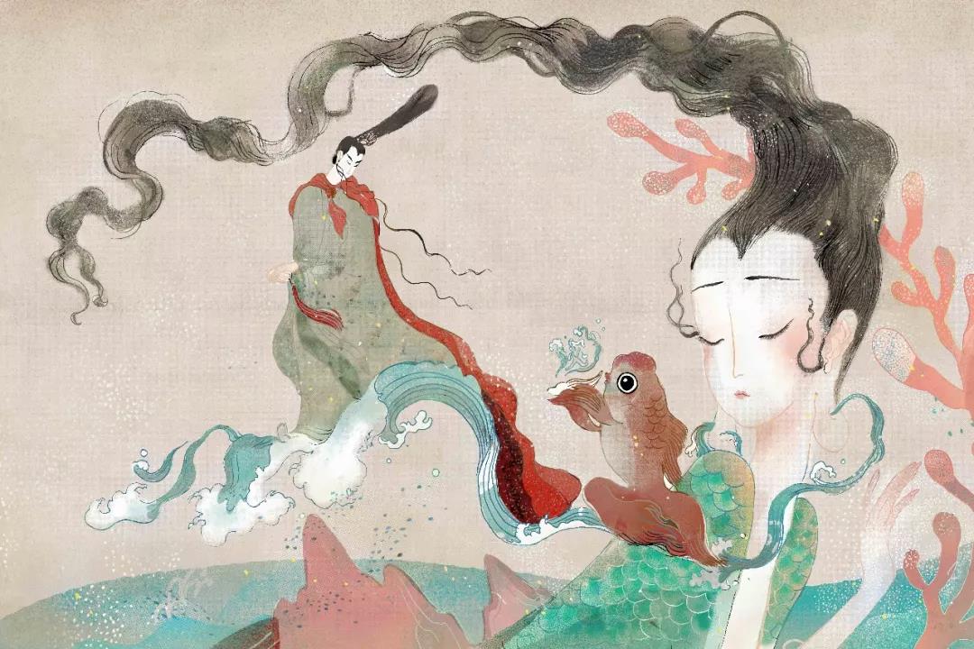 《洛神賦》繪本插畫，最美的中國式愛情！