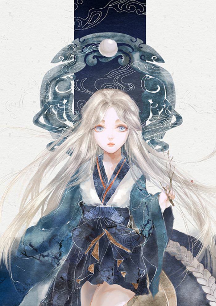 令人鼻酸的精美插畫，中國風手繪插畫