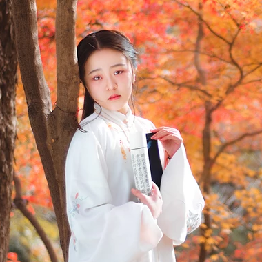 文藝看書女生頭像，唯美古風(fēng)真人頭像