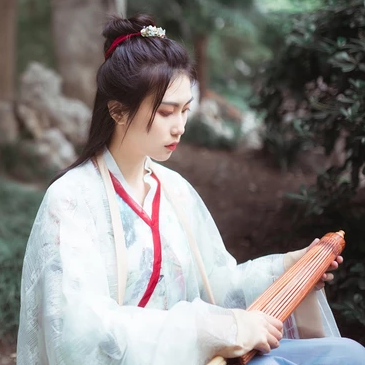 漢服情侶帶團(tuán)扇頭像，唯美古風(fēng)真人頭像