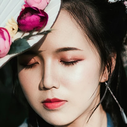 古典淡雅帶團(tuán)扇頭像，唯美古風(fēng)真人頭像