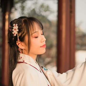 清新可愛漢服女生頭像，唯美古風(fēng)真人頭像
