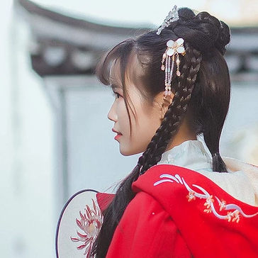 文藝女生頭像，唯美古風真人頭像