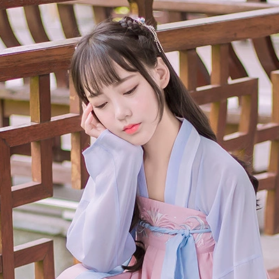 粉嫩小清新女生頭像，唯美古風(fēng)真人頭像