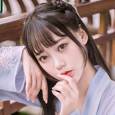 粉嫩小清新女生頭像，唯美古風(fēng)真人頭像
