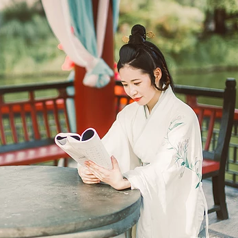 優(yōu)雅白衣女子頭像，唯美古風真人頭像