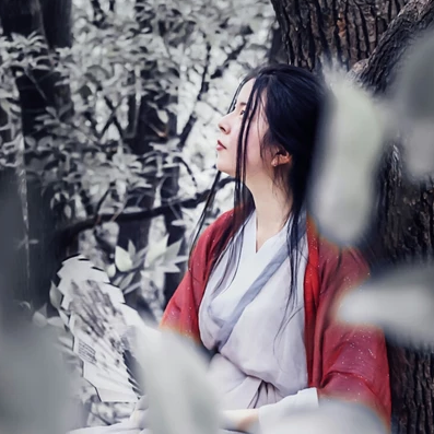 冰雪柔情少女頭像，唯美古風(fēng)真人頭像