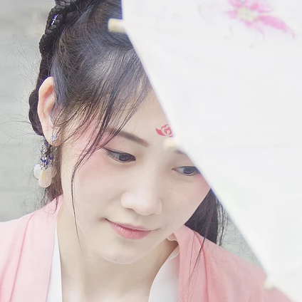 綠陰樹下閨蜜頭像，唯美古風(fēng)女子頭像