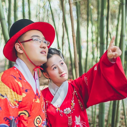 執(zhí)子之手與子偕老唯美頭像，唯美古風(fēng)情侶頭像