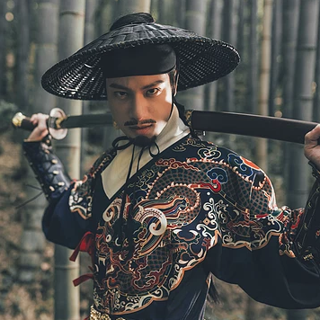 霸氣錦衣行帶刀頭像，唯美古風(fēng)男生真人頭像