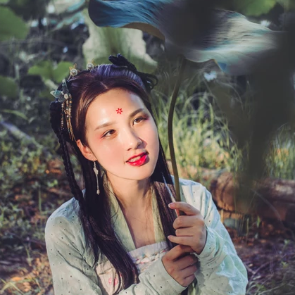 荷塘邊古風(fēng)頭像，唯美古風(fēng)閨蜜真人頭像