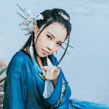 人魚傳說妖艷頭像，唯美古風(fēng)女子頭像