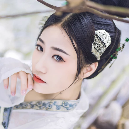 夢(mèng)中鏡時(shí)尚典雅，唯美古風(fēng)真人頭像