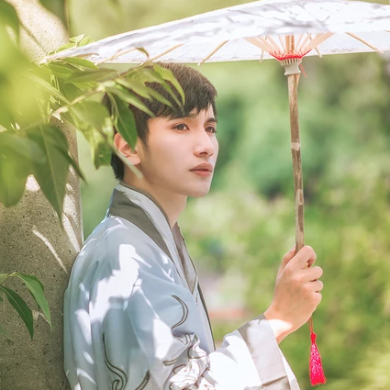 古典中國(guó)風(fēng)漢服孤館燈青頭像，古風(fēng)男生頭像