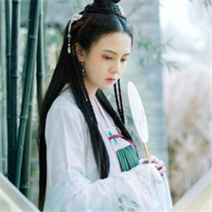 竹青風(fēng)悠女子清雅古風(fēng)頭像，唯美女生真人頭像