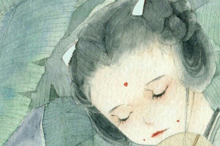 清雅風格古典女生頭像，動漫水彩古風頭像