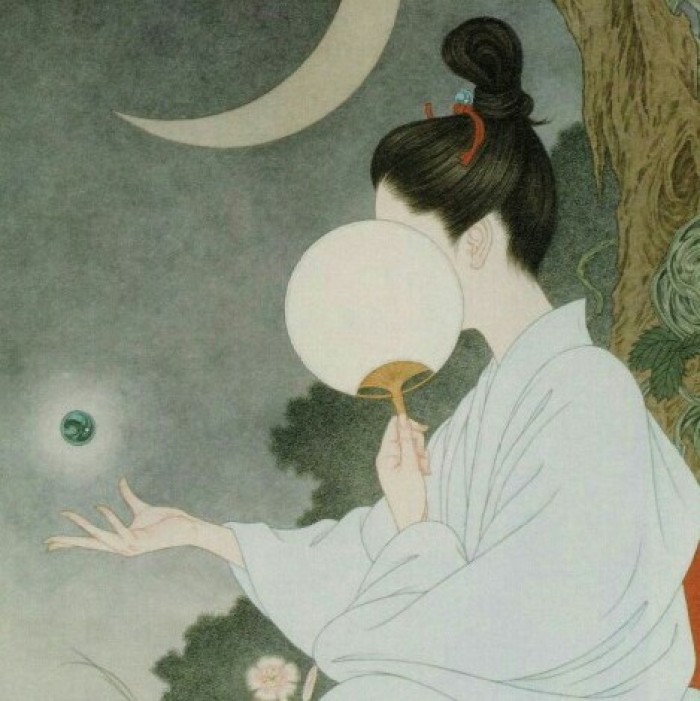 清雅風(fēng)格古典女生頭像，動(dòng)漫水彩古風(fēng)頭像