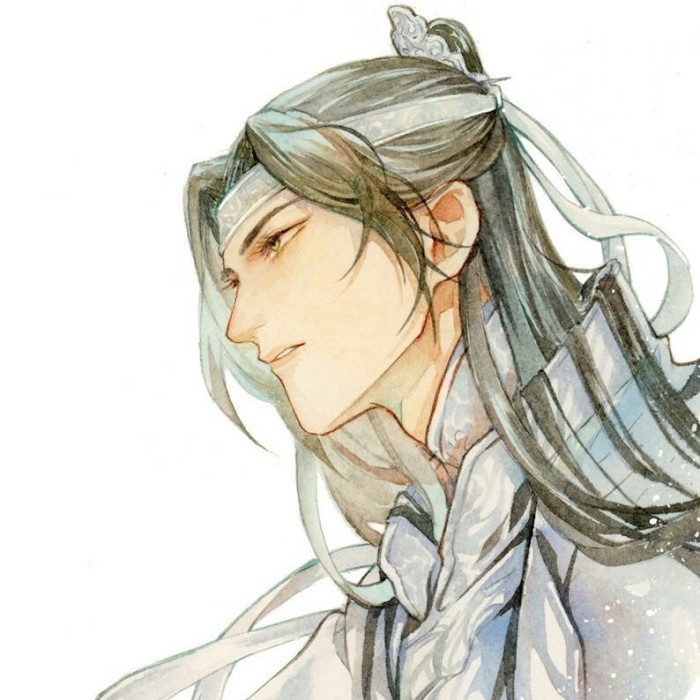 雅致男子古風(fēng)頭像，劍眉星目古典男生頭像