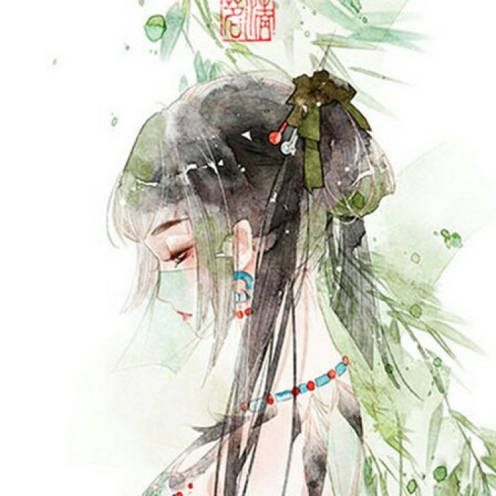 水墨風(fēng)古典女子頭像，古風(fēng)唯美頭像。