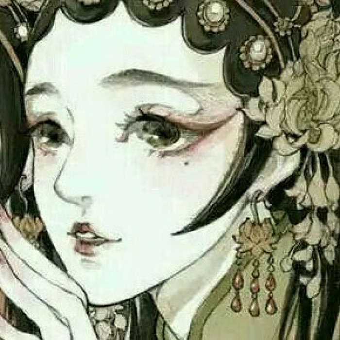 動漫古風(fēng)女子閨蜜頭像，好姐妹qq頭像