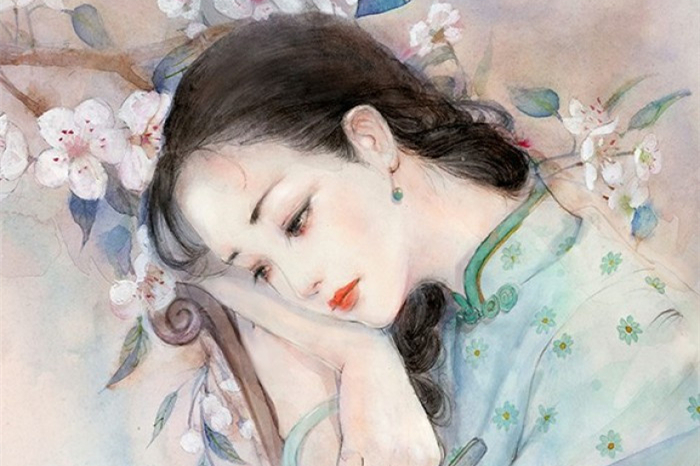 柔美淡雅女子古風(fēng)頭像，古典女子qq頭像