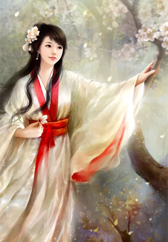 優(yōu)美的古風(fēng)女子立繪插畫(huà)欣賞