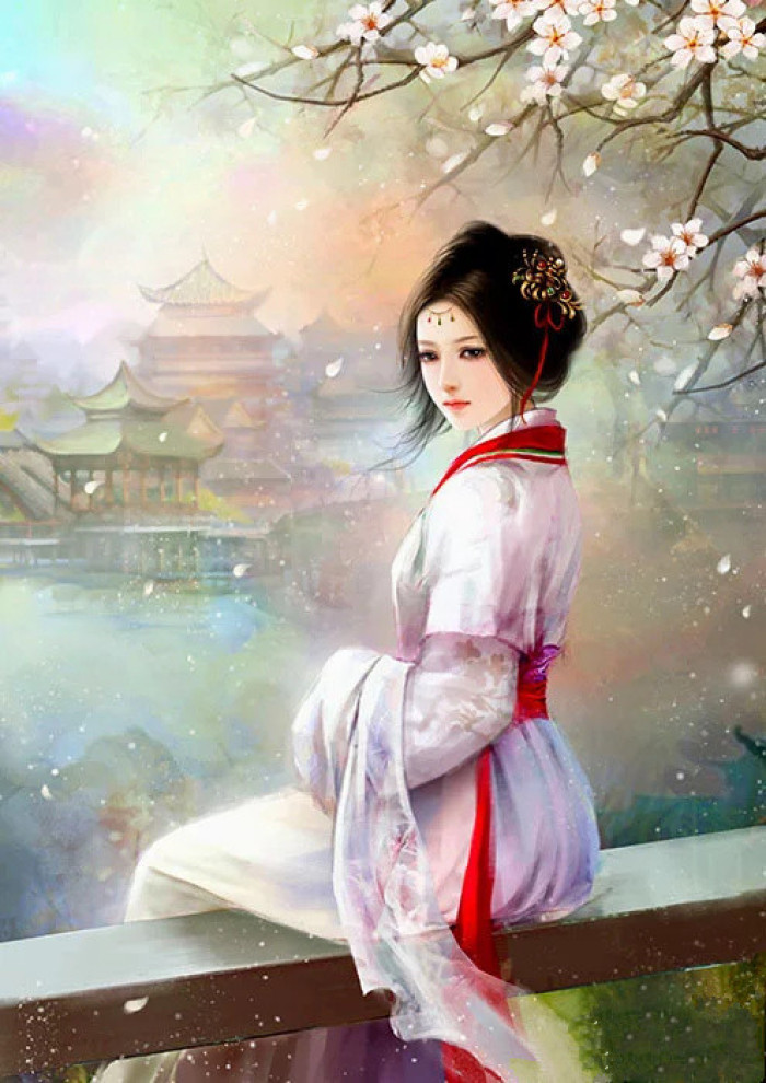 優(yōu)美的古風(fēng)女子立繪插畫(huà)欣賞