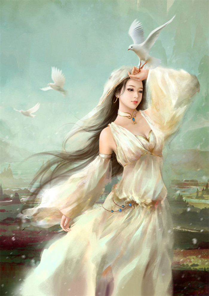 優(yōu)美的古風(fēng)女子立繪插畫(huà)欣賞
