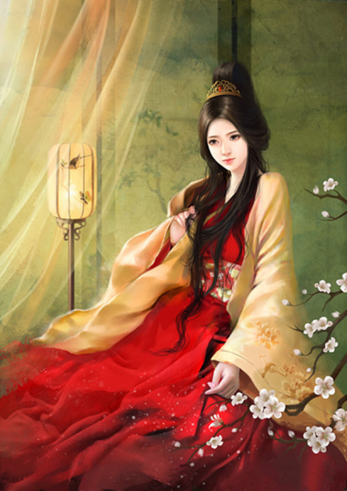 優(yōu)美的古風(fēng)女子立繪插畫(huà)欣賞
