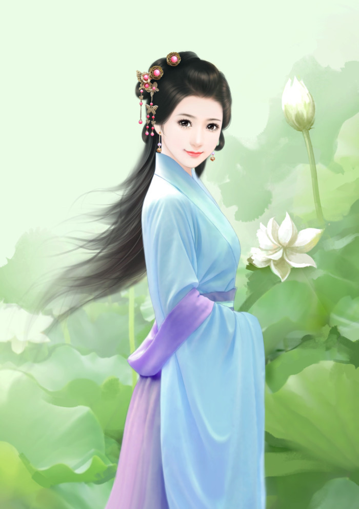 優(yōu)美的古風(fēng)女子立繪插畫(huà)欣賞