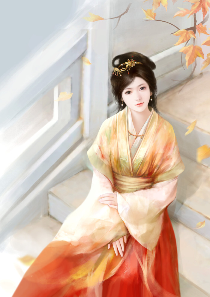 優(yōu)美的古風(fēng)女子立繪插畫(huà)欣賞