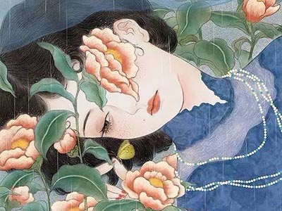 獨(dú)特中國(guó)美，最美插畫(huà)，膚如凝脂珠圓玉潤(rùn)民國(guó)