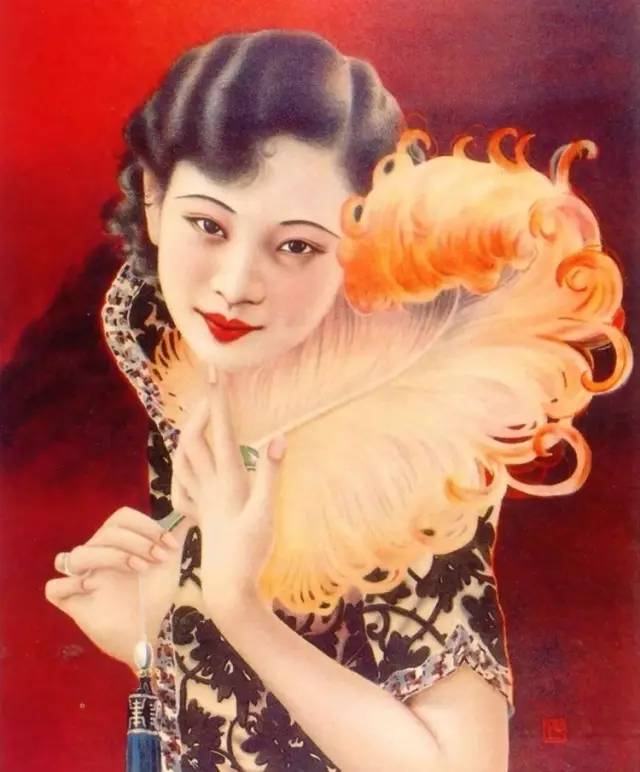 獨(dú)特中國(guó)美，最美插畫(huà)，膚如凝脂珠圓玉潤(rùn)民國(guó)