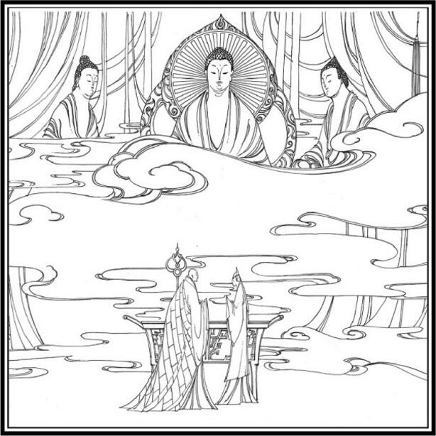 白蛇傳的故事，白蛇傳繪本插畫