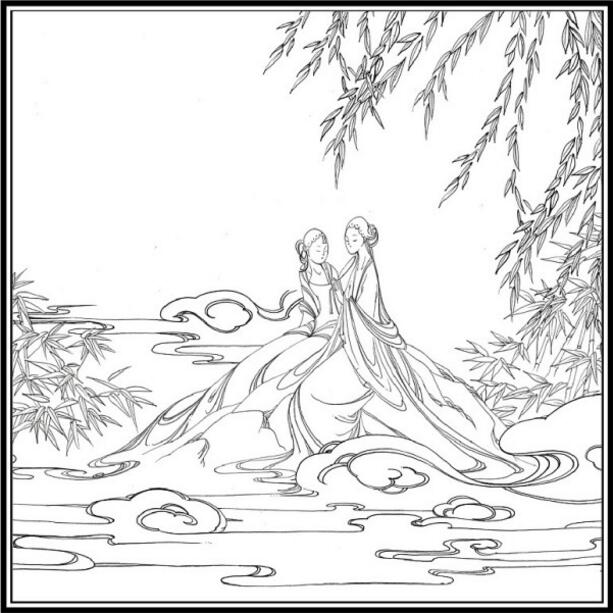 白蛇傳的故事，白蛇傳繪本插畫