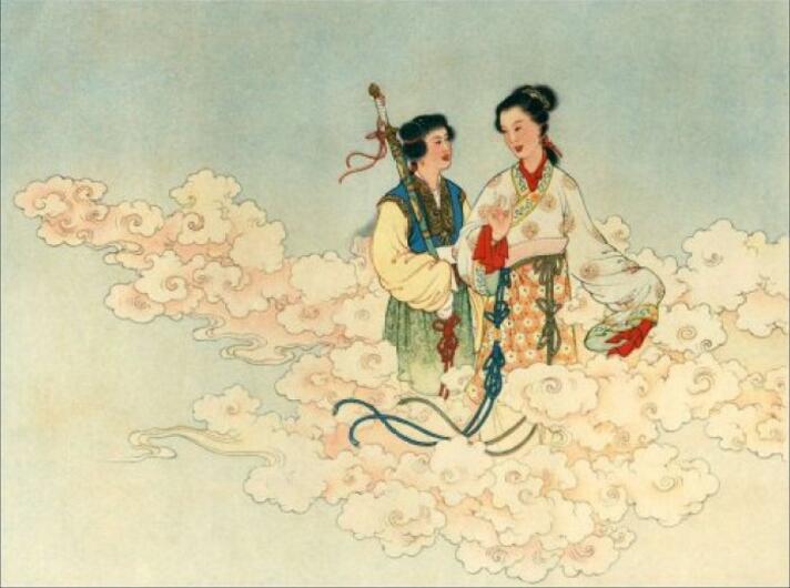 中國(guó)風(fēng)白蛇傳奇，白蛇傳繪本插畫(huà)