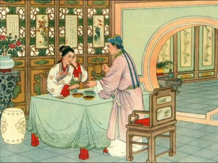 中國(guó)風(fēng)白蛇傳奇，白蛇傳繪本插畫(huà)