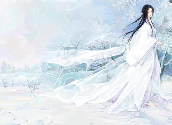 白衣女子，傾城傾國(guó)