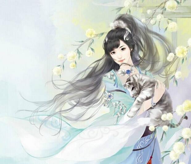 屆笑春桃兮，云堆翠髻
