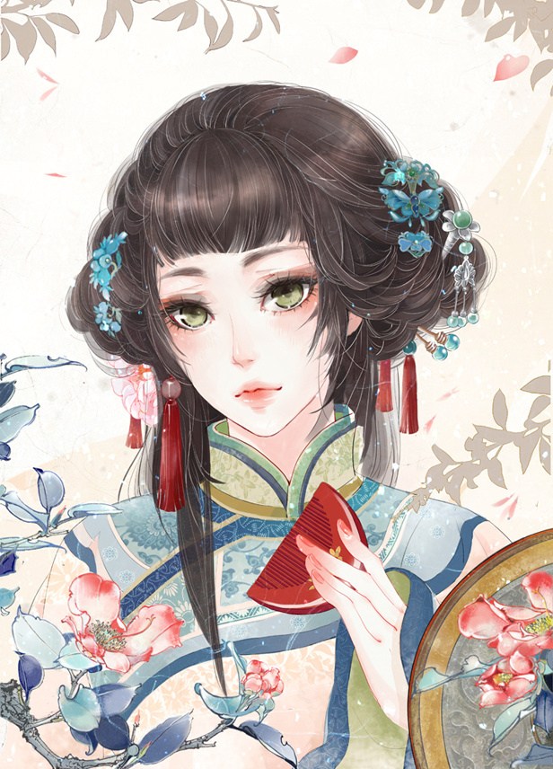 弱柳扶風，超經典的美女古風圖片