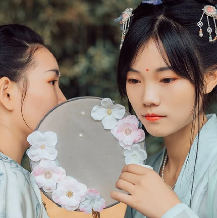 并蒂閨蜜頭像，唯美古風(fēng)真人頭像