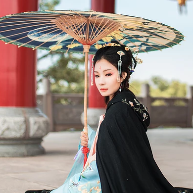 長(zhǎng)相思帶傘女生頭像，唯美古風(fēng)真人頭像